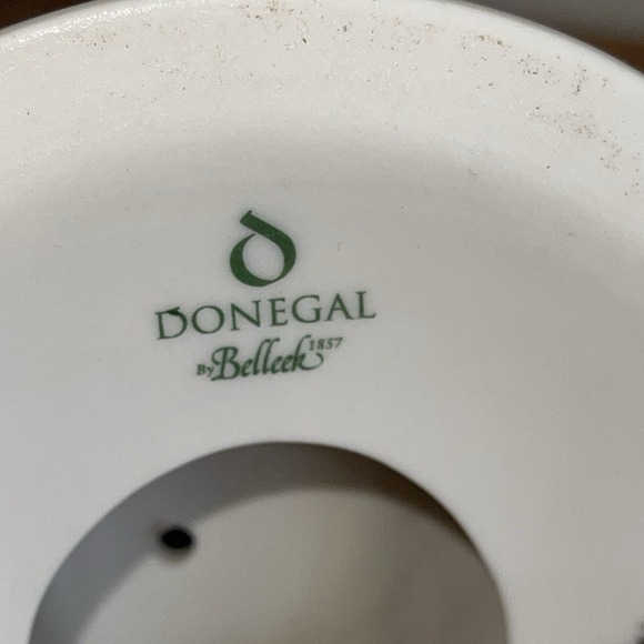 Lot Of 2 Belleek SHAMROCK HARP NEW! Made in Ireland - Picture 9 of 12